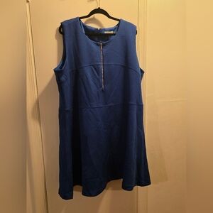 Calvin Klein Royal Blue Textured Mini Dress